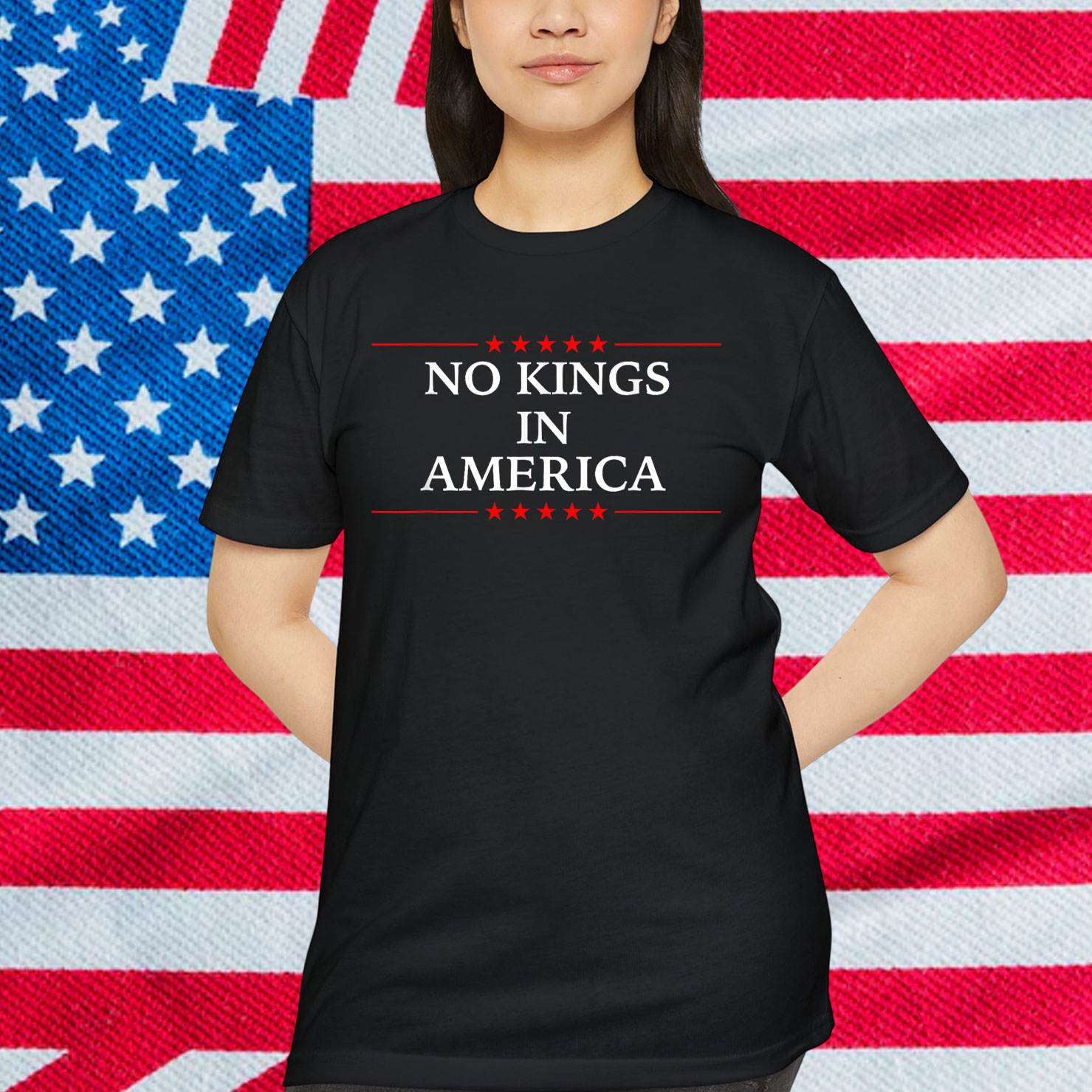 No Kings In America Protest T-Shirt