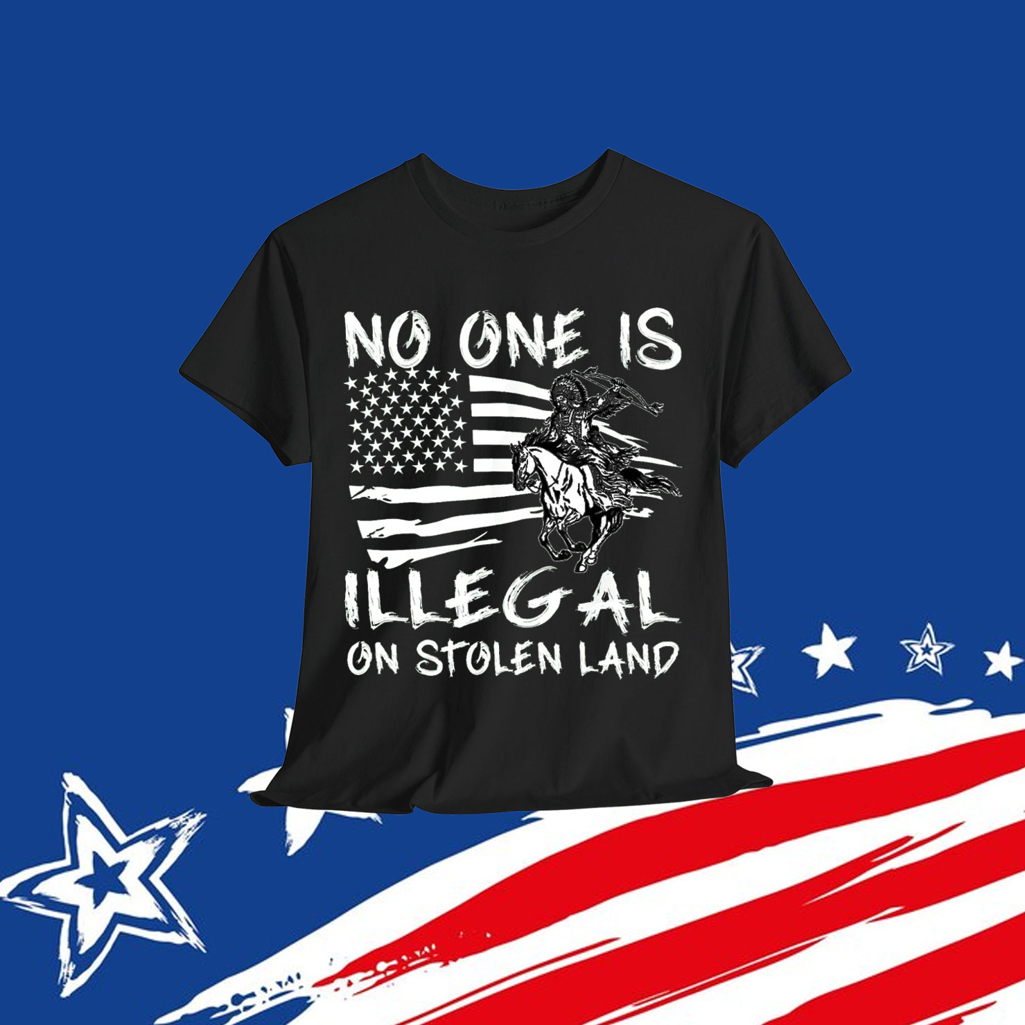 No One Is Illegal on Stolen Land Shirt