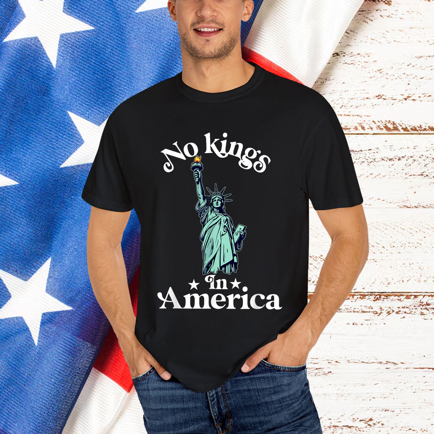 No Kings In America T-Shirt